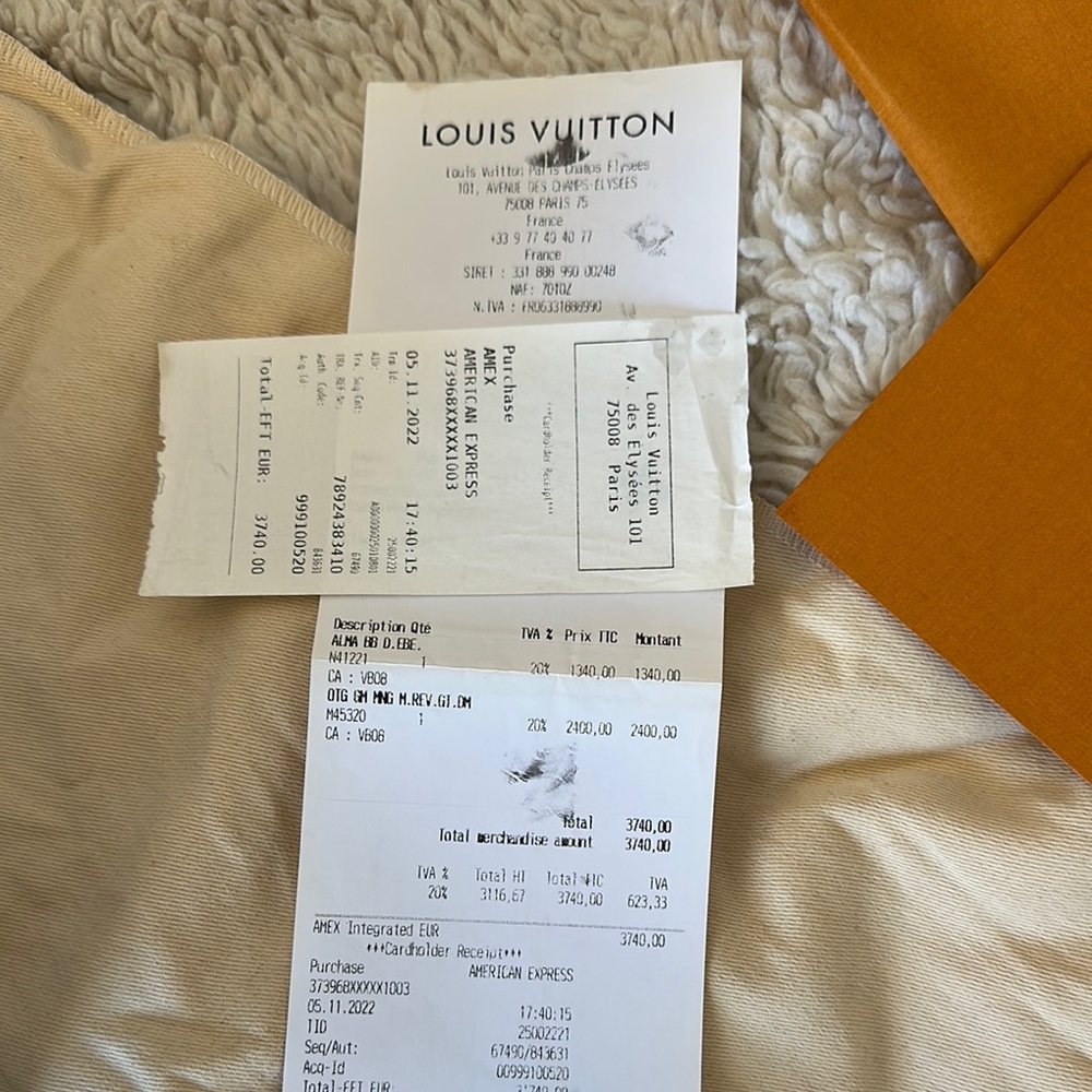 Louis Vuitton OnTheGo GM Monogram Tote with Original Reciept - Picture 12 of 14